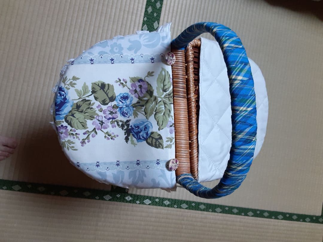 ハンドメイドかごバック