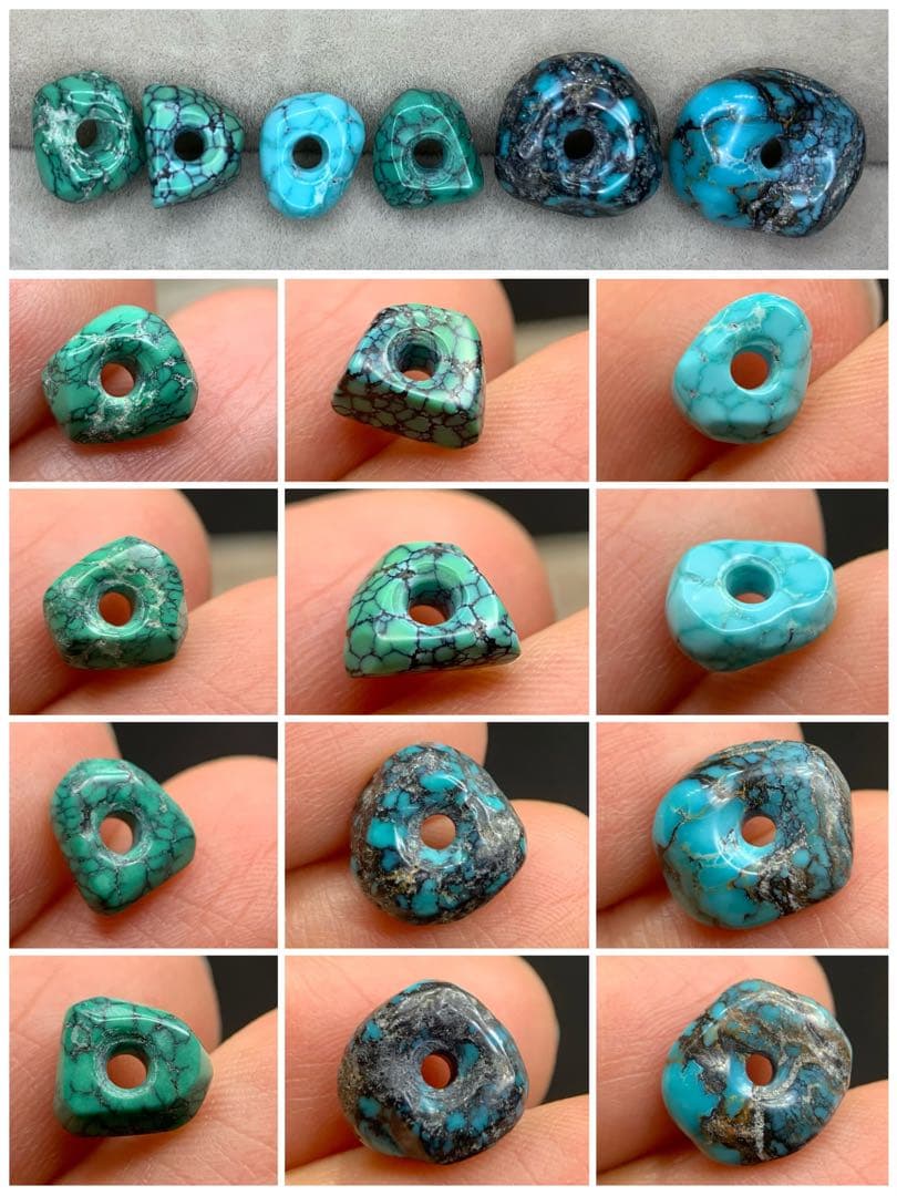 【ご確認用・セール】ターコイズ・ナゲットビーズ　トルコ石　天然石　tp670