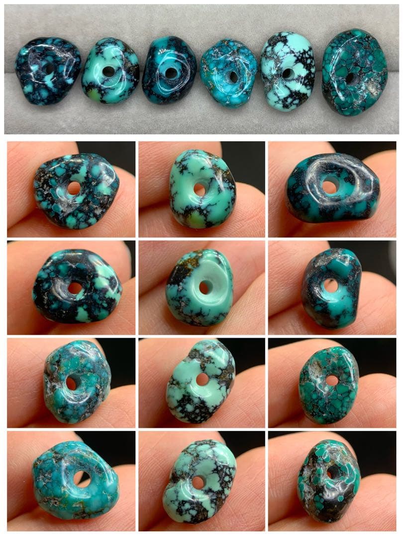 【ご確認用・セール】ターコイズ・ナゲットビーズ　トルコ石　天然石　tp670