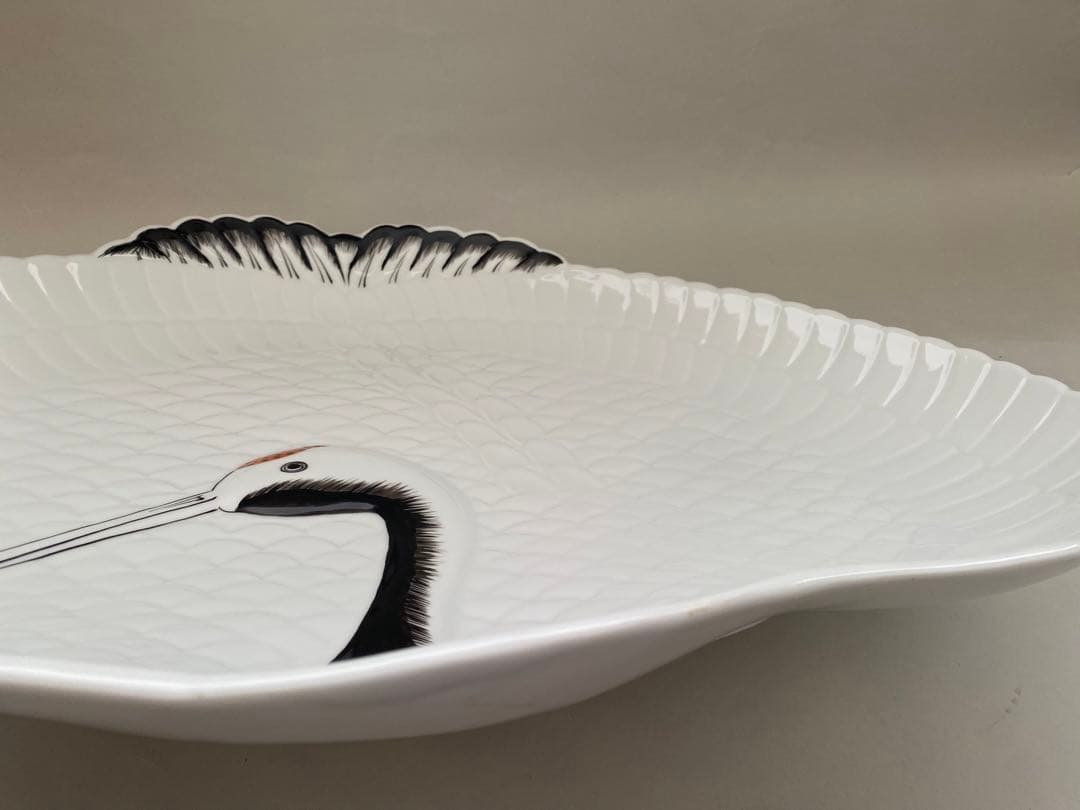 有田焼 錦鶴特大盛皿 55㎝ 未使用品
