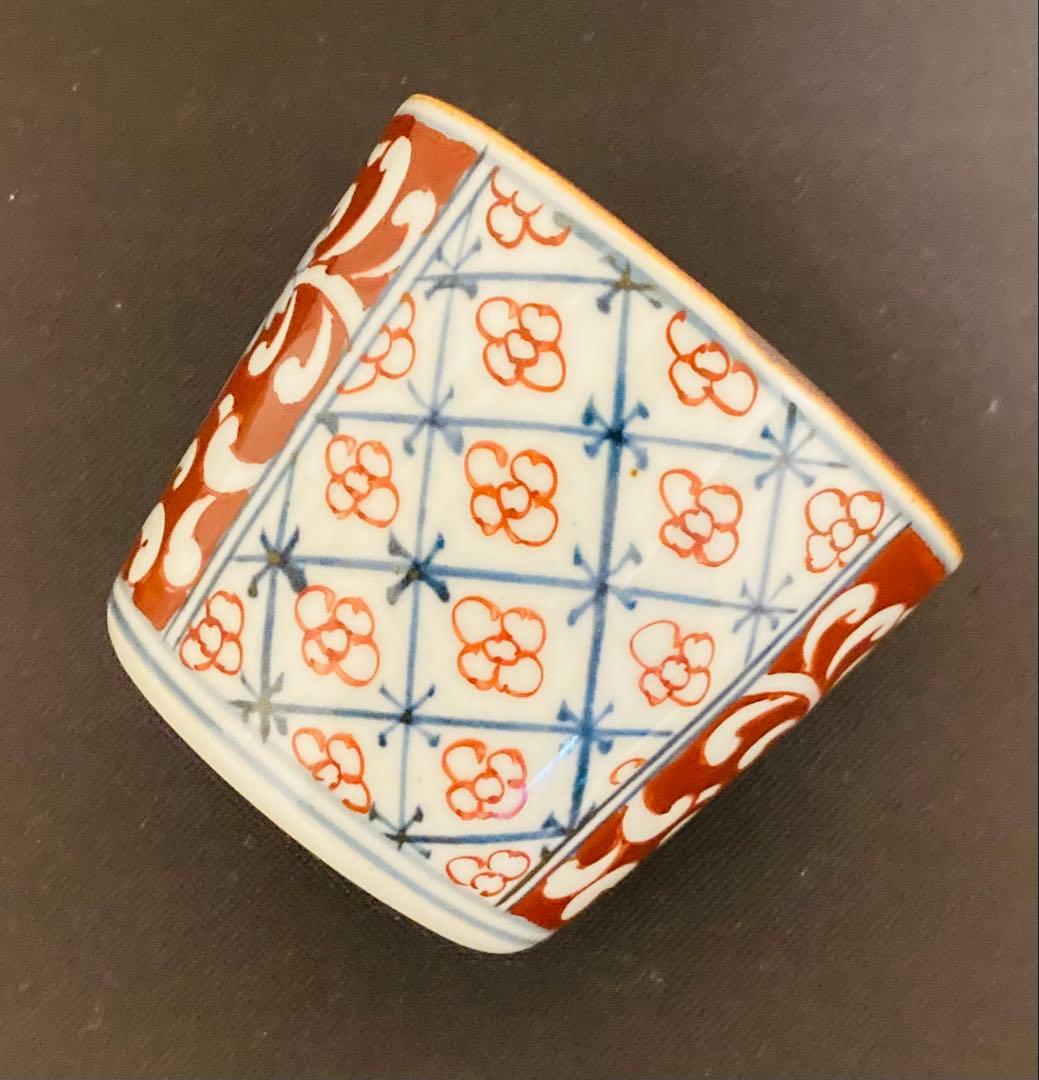 佐藤走波（五代）染錦　そばちょこ　蕎麦猪口