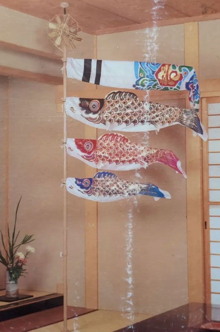 榊原　太郎黄金鯉　室内向け 鯉のぼり 高さ調整可能