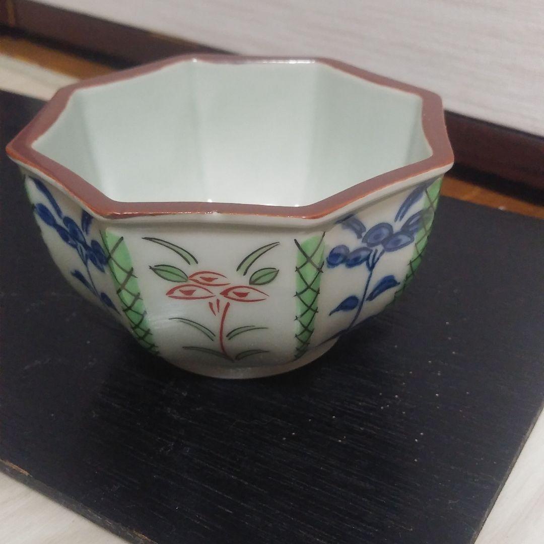 肥前 有田焼 染西岐阜型変り 小付揃