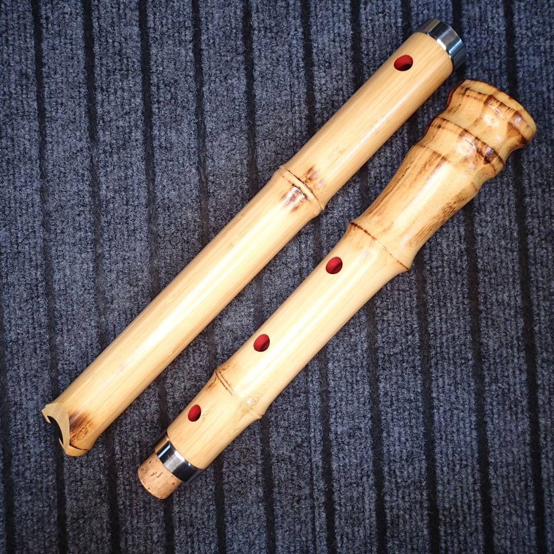 尺八 蝴蝶 高級合竹曲管 二尺(正律C管)
