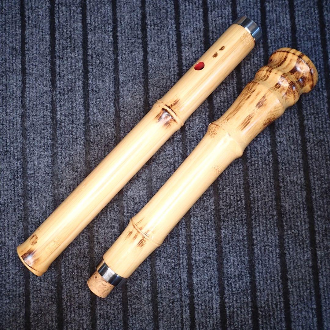 尺八 蝴蝶 高級合竹曲管 二尺(正律C管)