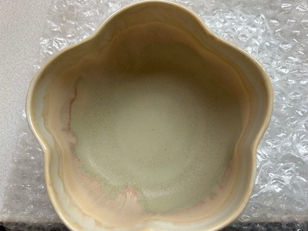 【未使用極上品】SAKURA FLOWER BOWL 桜型抹茶腕　陶器