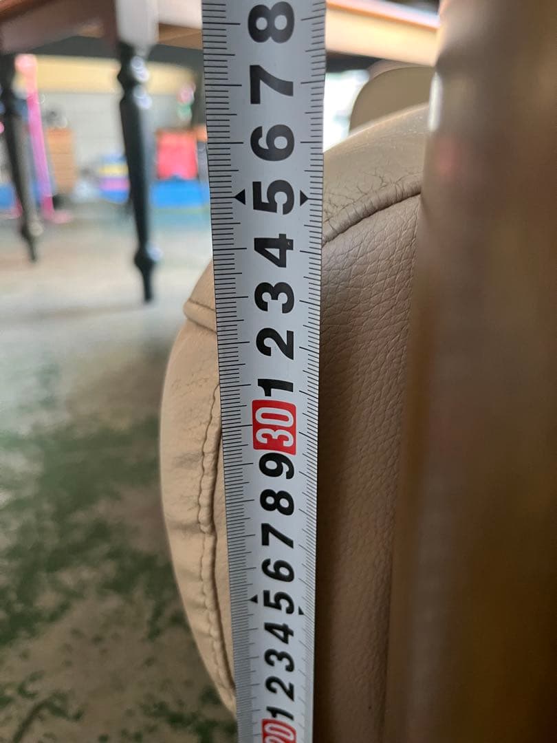 カリモク トリプルソファー インテリア アンティーク 3P レザー 家具