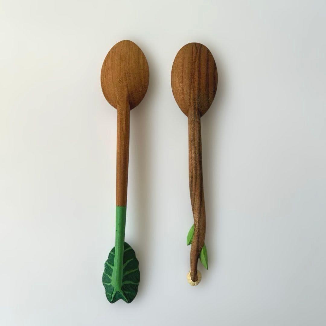 安彦年朗さん　万象匙　木製スプーン　2個セット　未使用