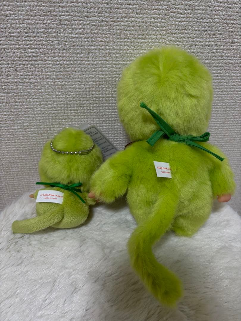 抹茶モンチッチ Sサイズ 男の子　顔でかSSサイズ キーチェーン 男の子