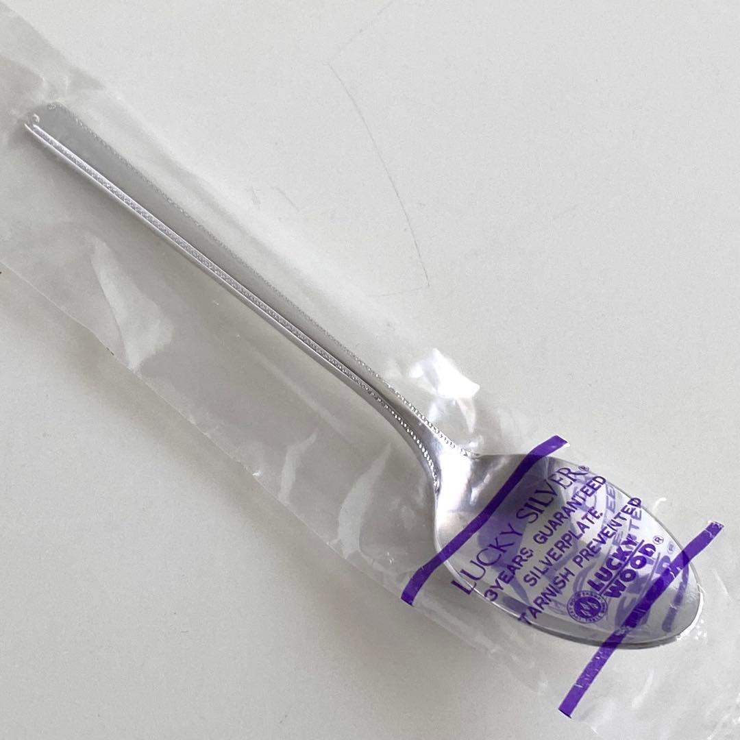 LUCKYWOOD カトラリーセット スプーン 11本 シルバー ステンレス