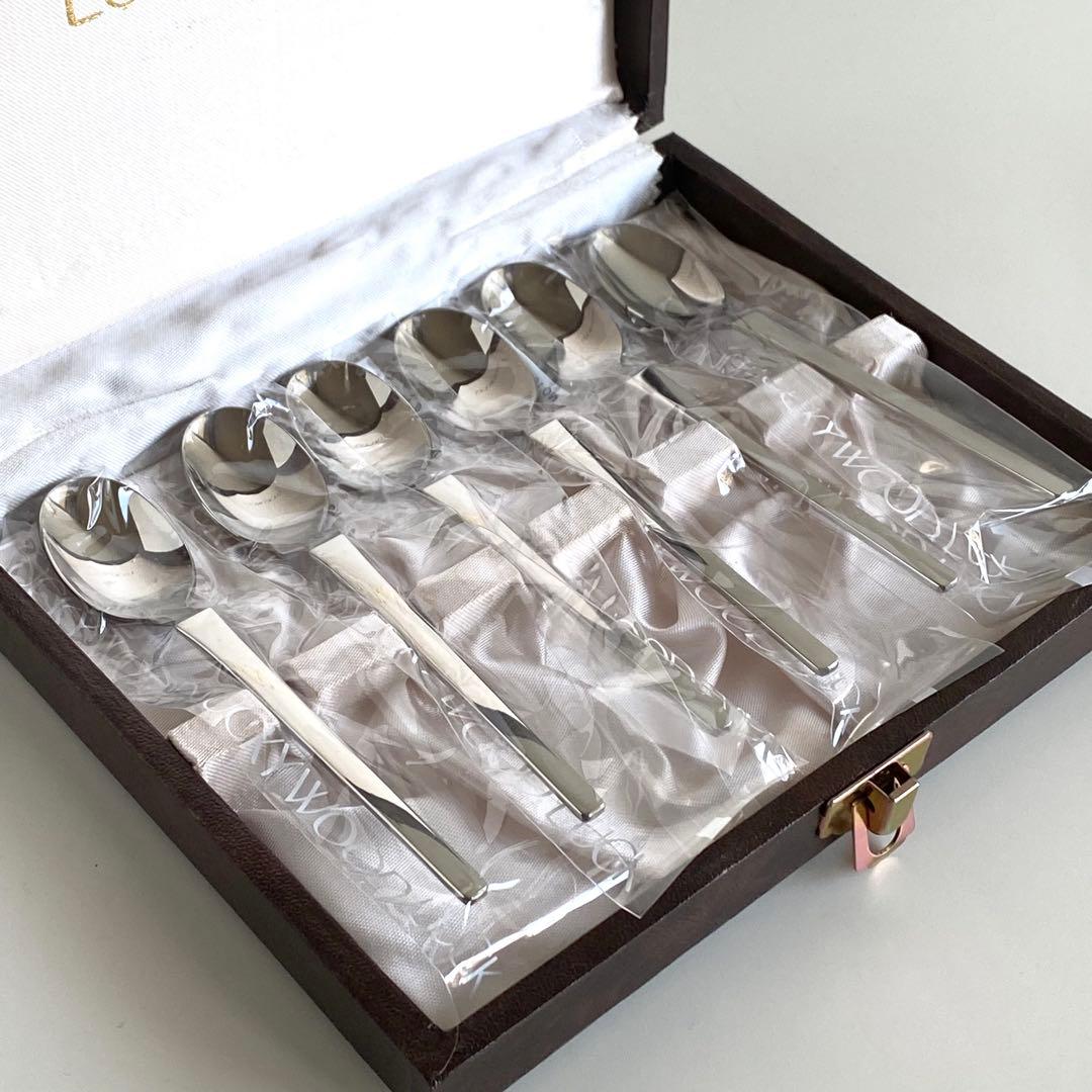 LUCKYWOOD カトラリーセット スプーン 11本 シルバー ステンレス