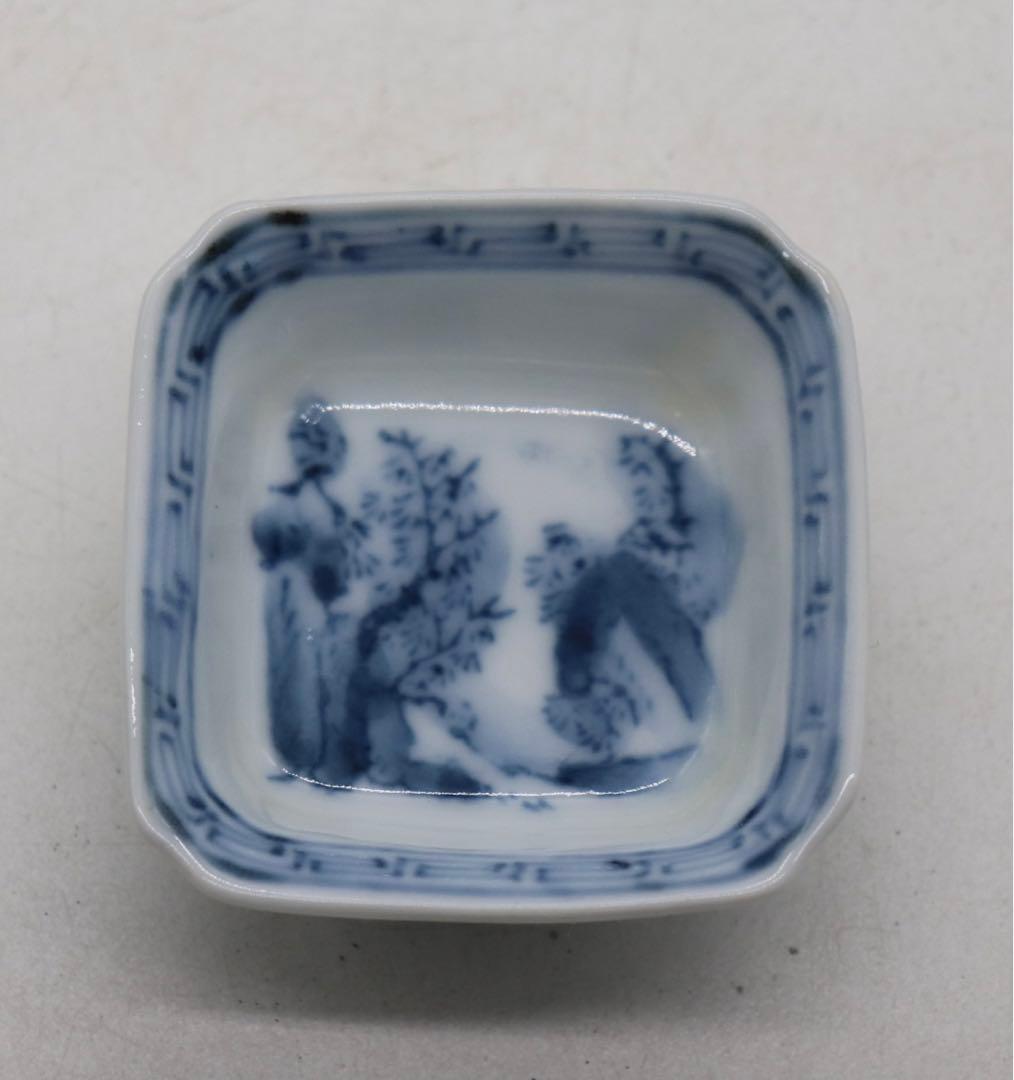 時代　伊万里　染付　寿司皿&豆皿10点セット　送料込み1124