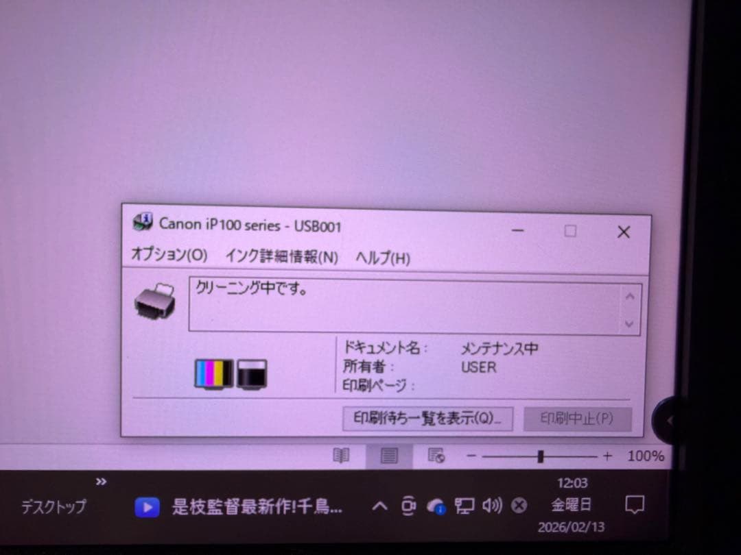 【Win10動作確認済】キヤノン PIXUS iP100 未開封インク多数セット