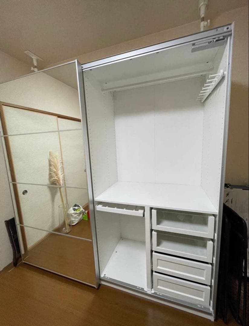 【期間限定出品】IKEA PAX ワードローブ　扉　ミラー　ばら売り