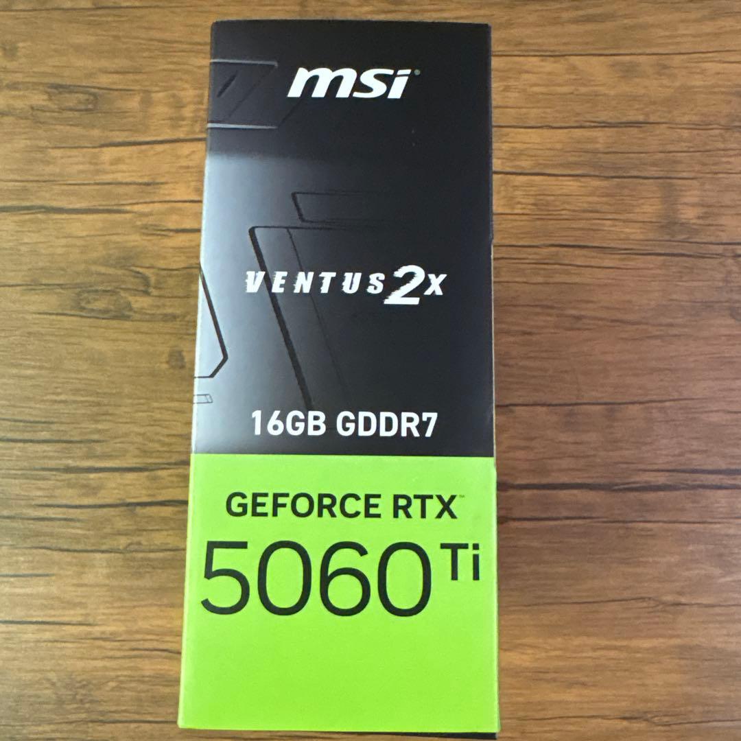 グラフィックボード・グラボ・ビデオカード GeForce RTX 5060Ti 16GB MSI VENTUS2X