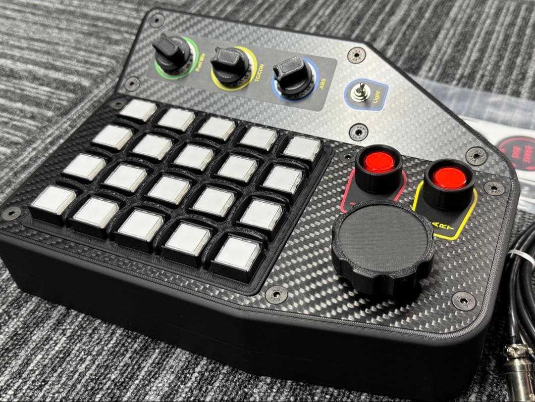 PC シムレーシング ボタンボックス ハンコンアセットコルサ