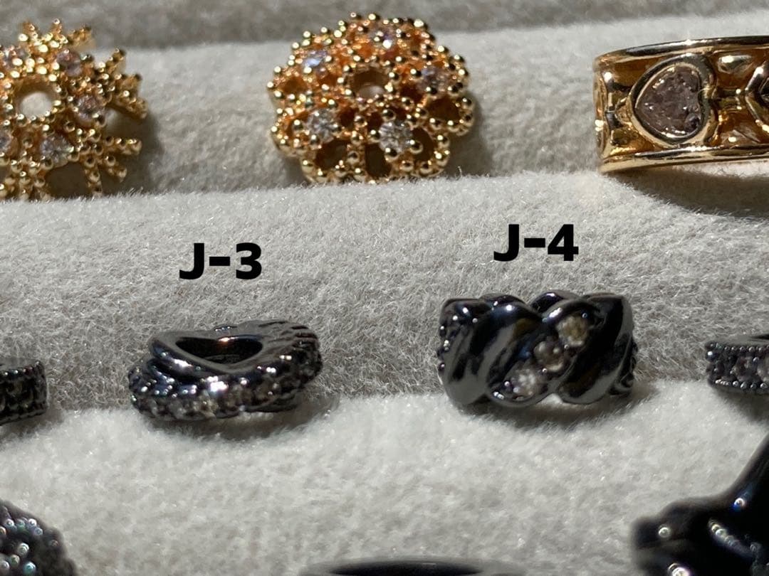 ロンデル　パーツ　シルバー　ゴールド　ブラック　ハンドメイド