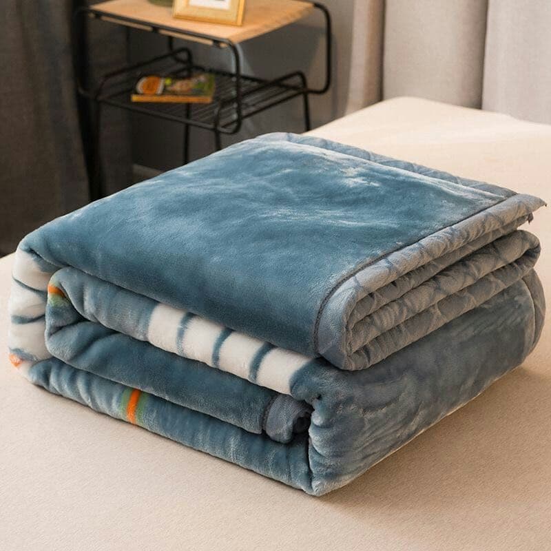 毛布2重に厚め欧米風，品質が非常によい150x200cm 2キロ