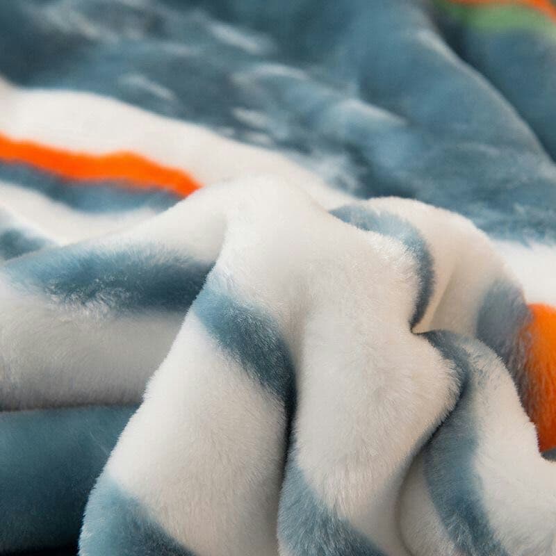 毛布2重に厚め欧米風，品質が非常によい150x200cm 2キロ