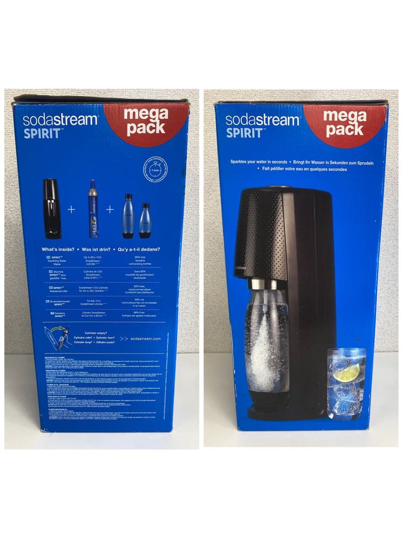 sodastream ソーダストリーム SPIRIT メガパック付き