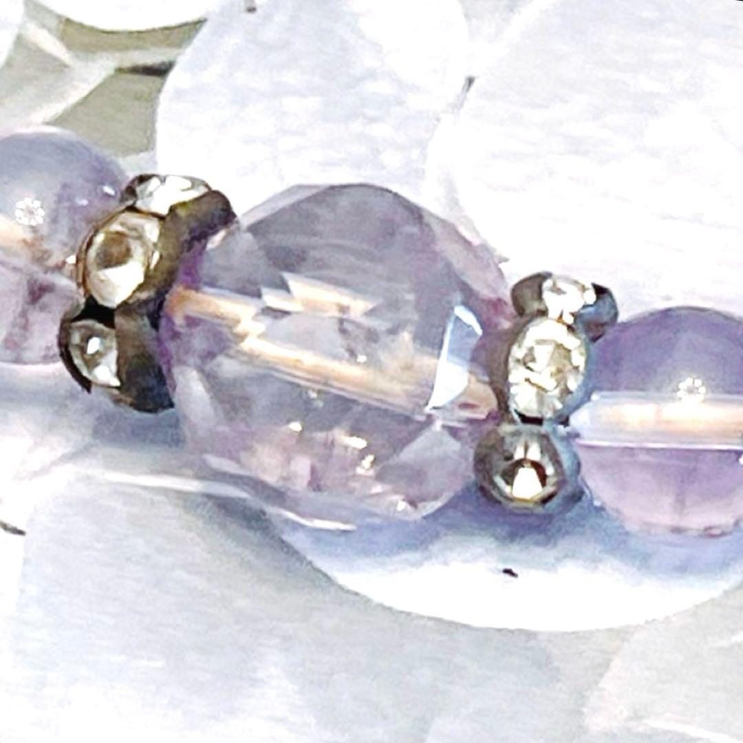 ラベンダーアメジスト　天然石ブレスレット　パワーストーン　アメジスト　天然石