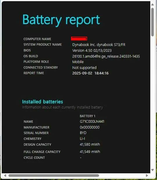 もも　dynabook Win11 S73/FR第10世代i5