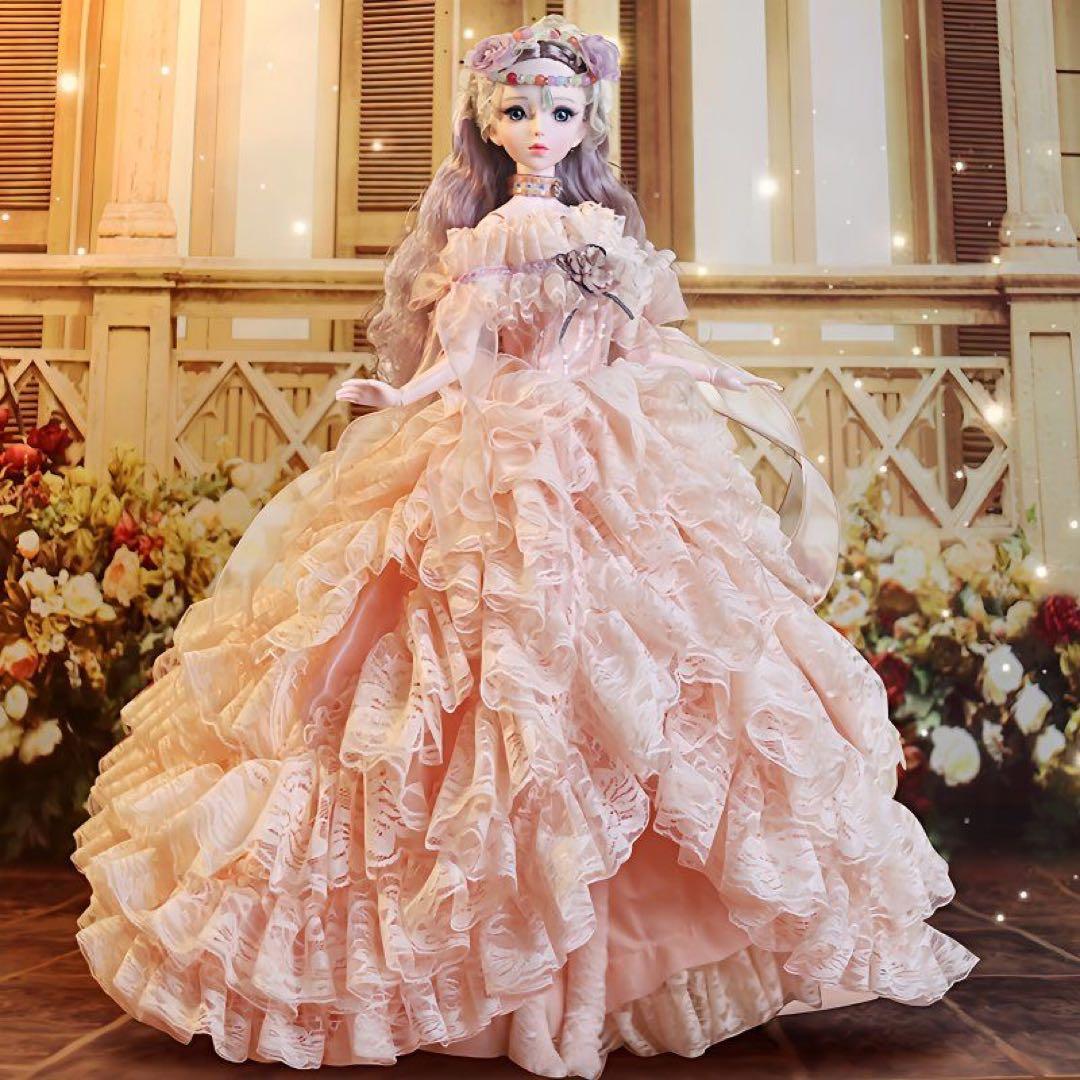 ロマンティックピンクドレス人形ドール➕ドールの服