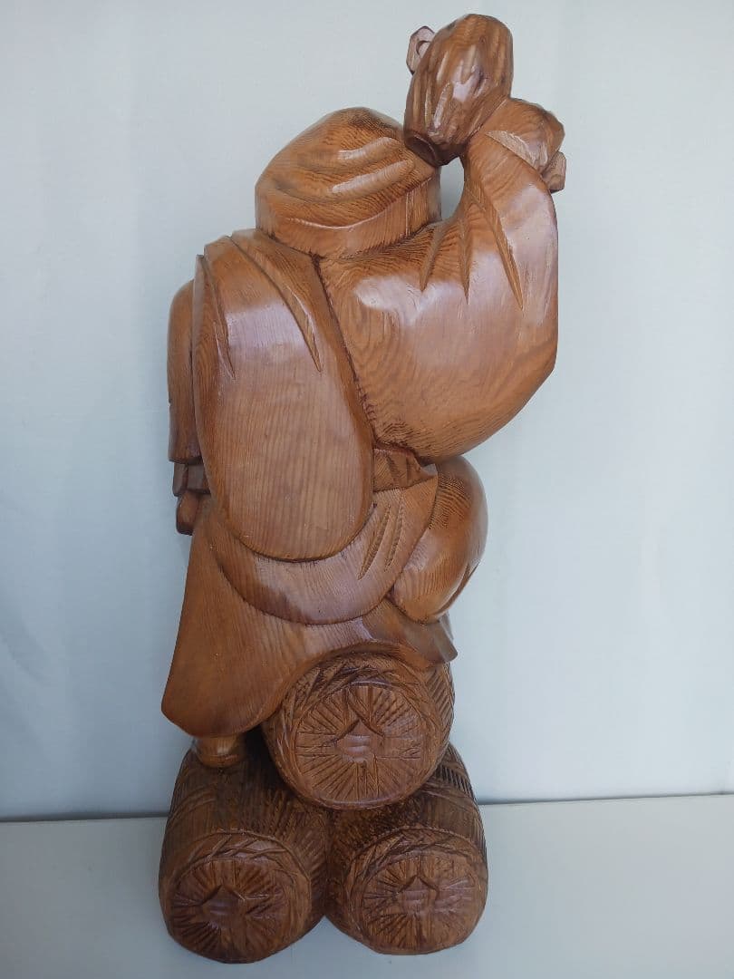 木彫り七福神大黒天置物縁起物昭和レトロ