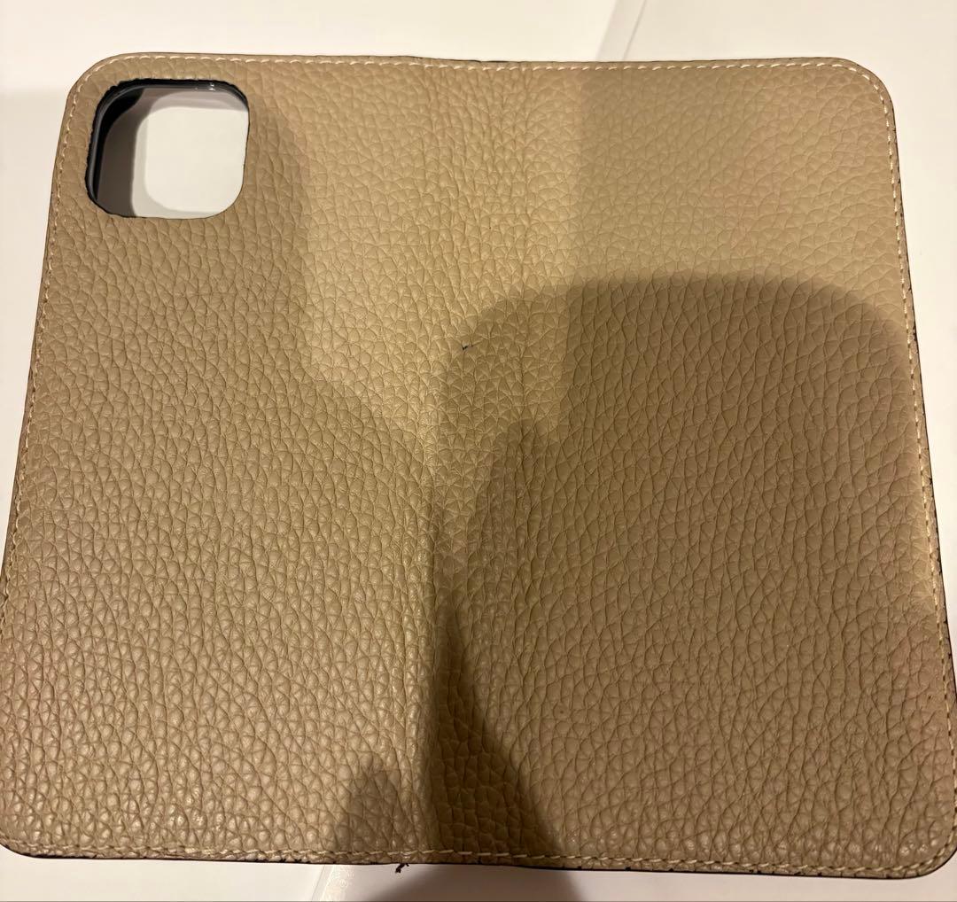 ボナベンチュラ ダイアリーケース iPhone13 グレージュ×サクラ