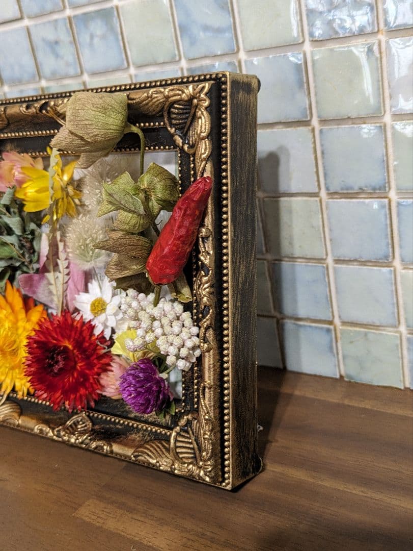 ドライフラワー★可愛いフレームアレンジメント★