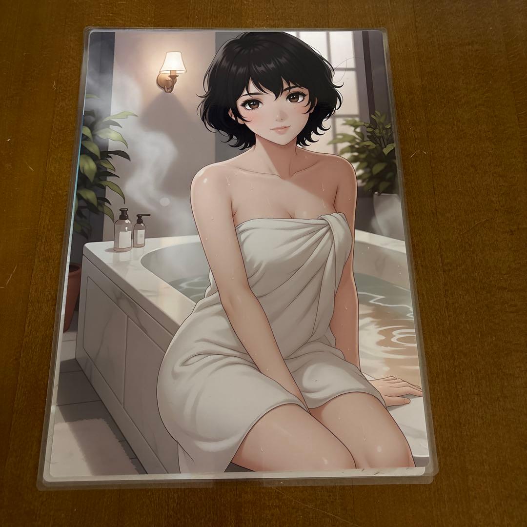 キャツアイ　来生愛似　A3ラミネート加工済ポスター5枚　ピンク水着 ブロマイド