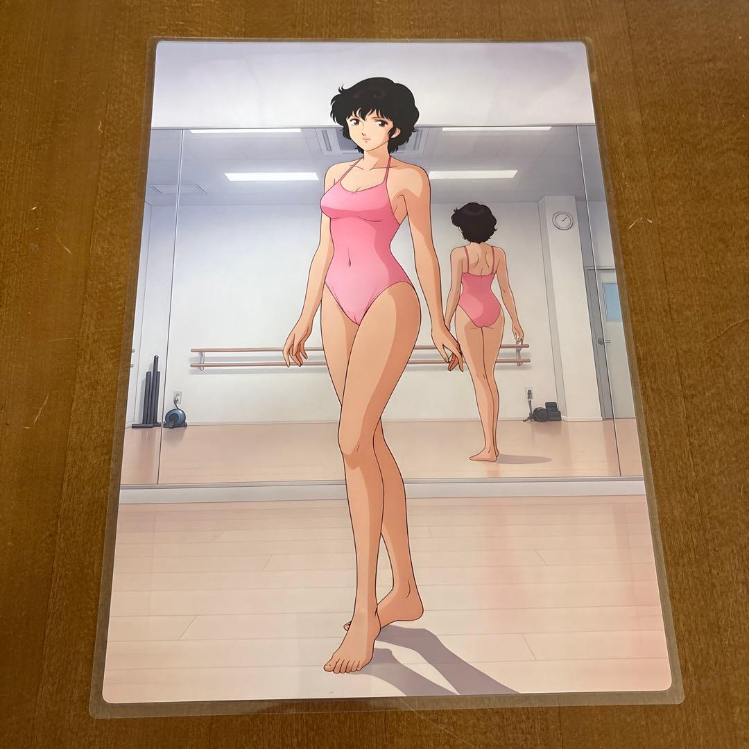 キャツアイ　来生愛似　A3ラミネート加工済ポスター5枚　ピンク水着 ブロマイド