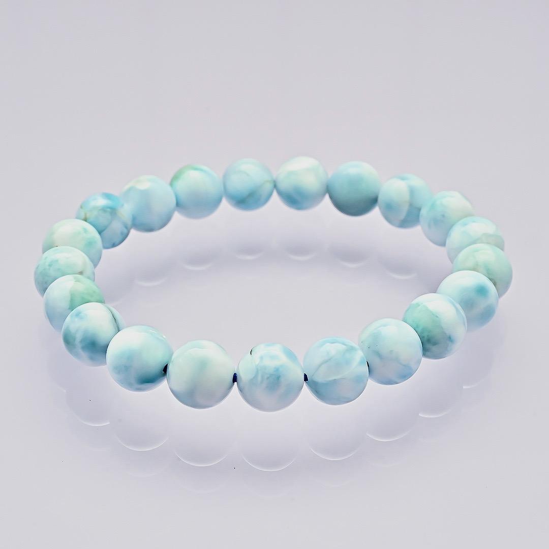 一点もの現品　ラリマー　ドミニカ産　ブレスレット 9mm◆天然石◆