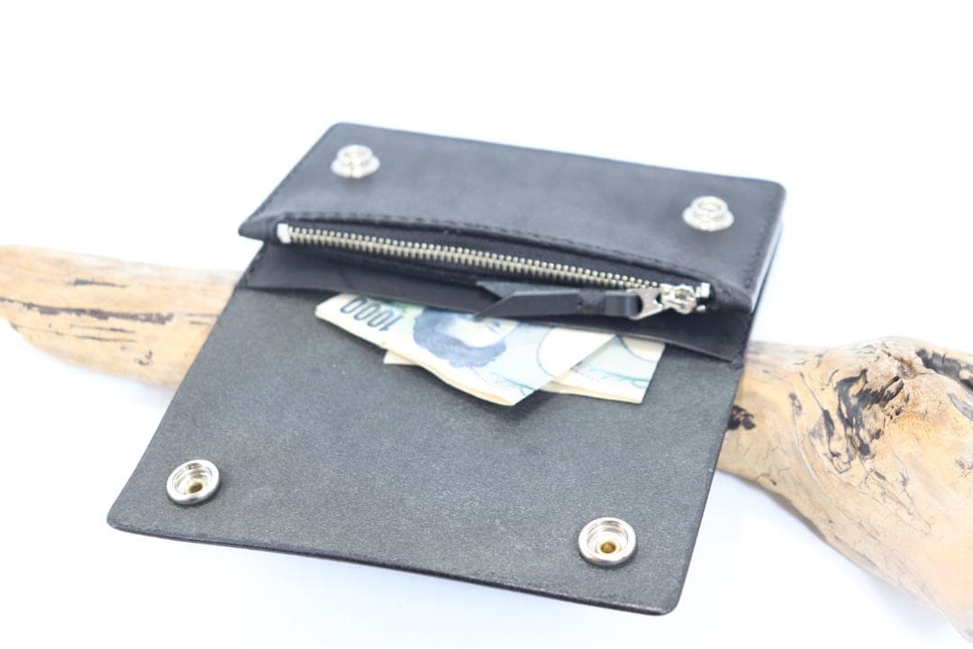 【即納商品　ハンドメイド 　激薄トラッカーウォレット