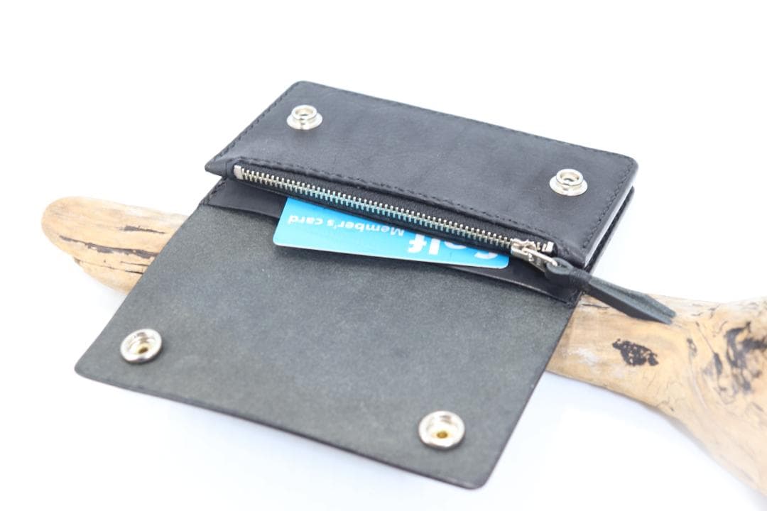 【即納商品　ハンドメイド 　激薄トラッカーウォレット