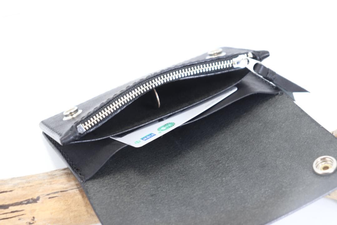 【即納商品　ハンドメイド 　激薄トラッカーウォレット