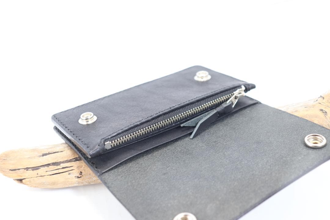 【即納商品　ハンドメイド 　激薄トラッカーウォレット