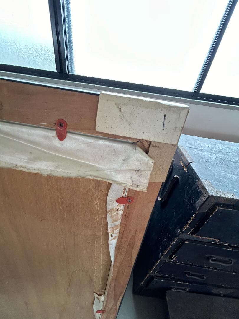 刺繍絵　刺繍絵画　昭和レトロ（送料込み）額縁入り