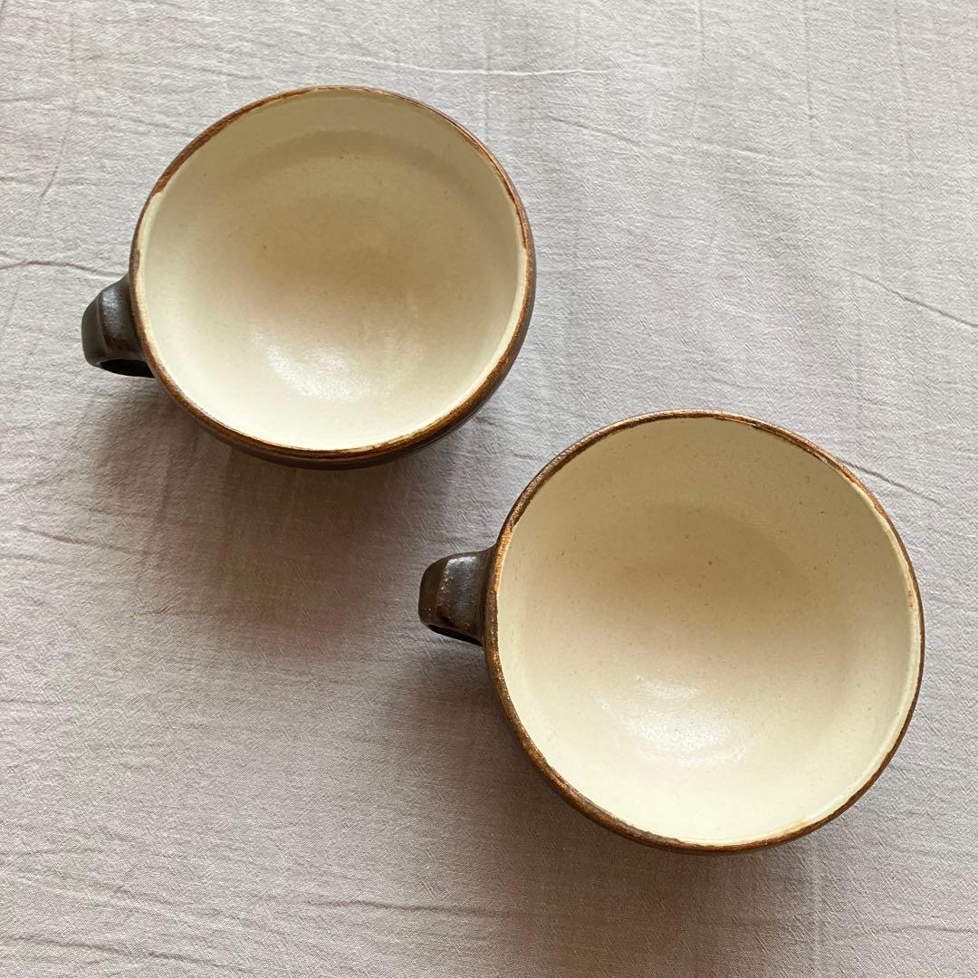 【希少・新品未使用】安福由美子　スープカップ　2点