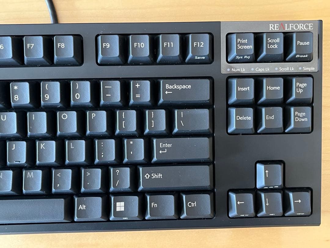 REALFORCE R3S US配列 87キー 30g荷重 静音 R3SD13