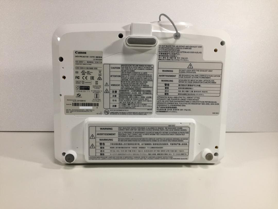 Canonプロジェクター・LV-WX320・使用時間【14h】・3200lm・⑤