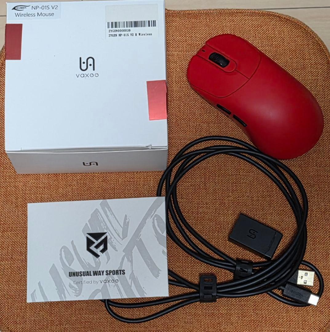 VAXEE NP-01S V2 WIRELESS RED+新品マウスソールセット