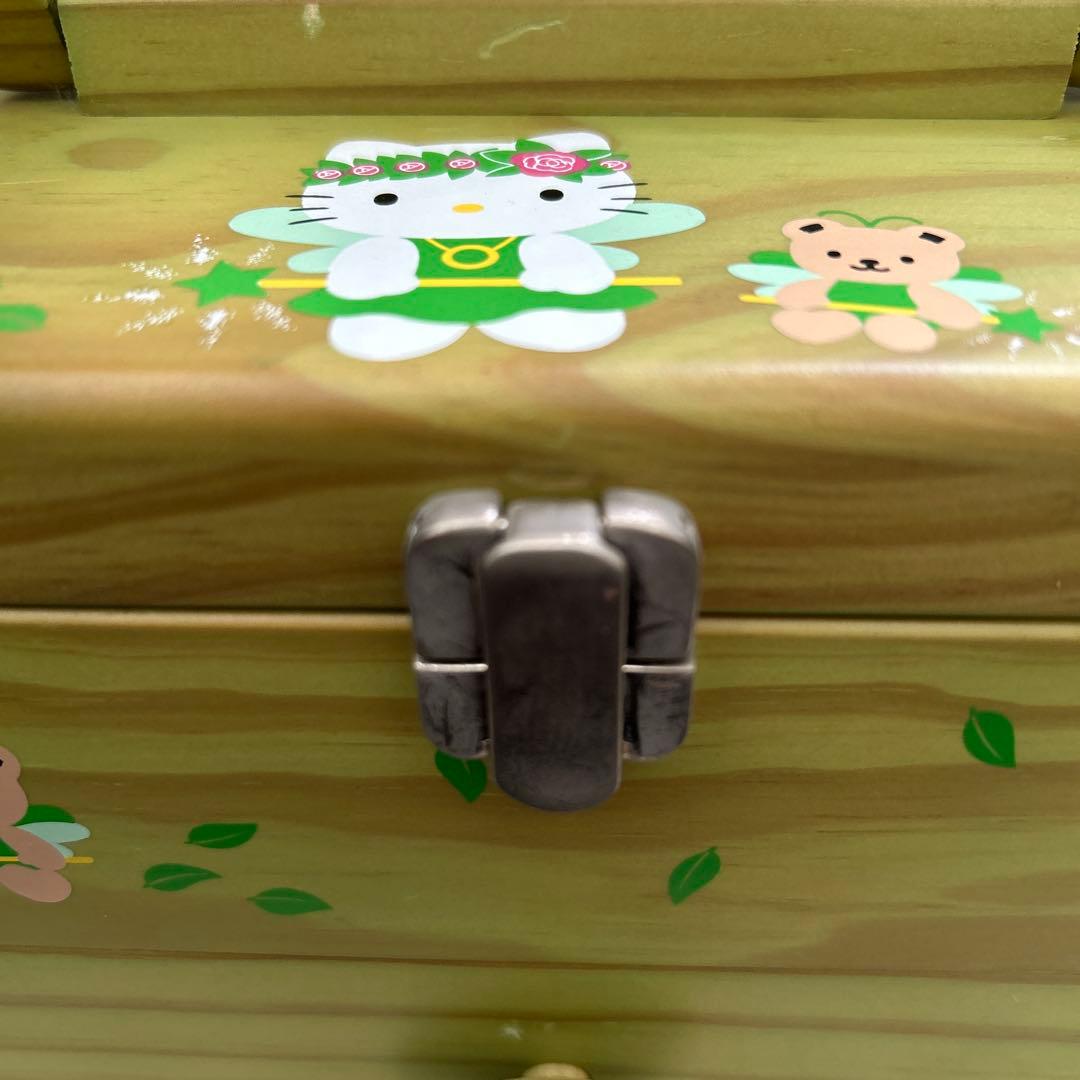 ハローキティ　キティ　フェアリーキティ　木製　ソーイングBOX 収納箱