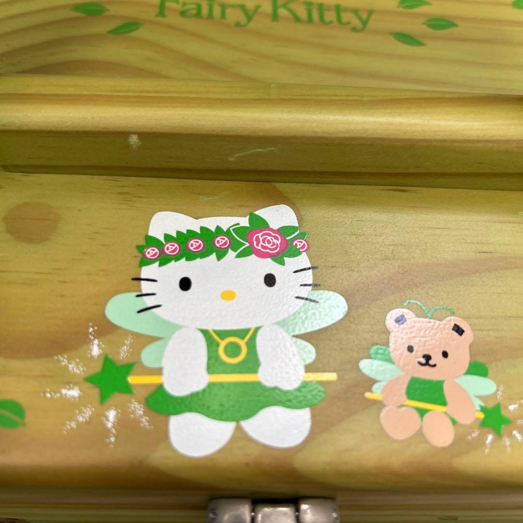 ハローキティ　キティ　フェアリーキティ　木製　ソーイングBOX 収納箱