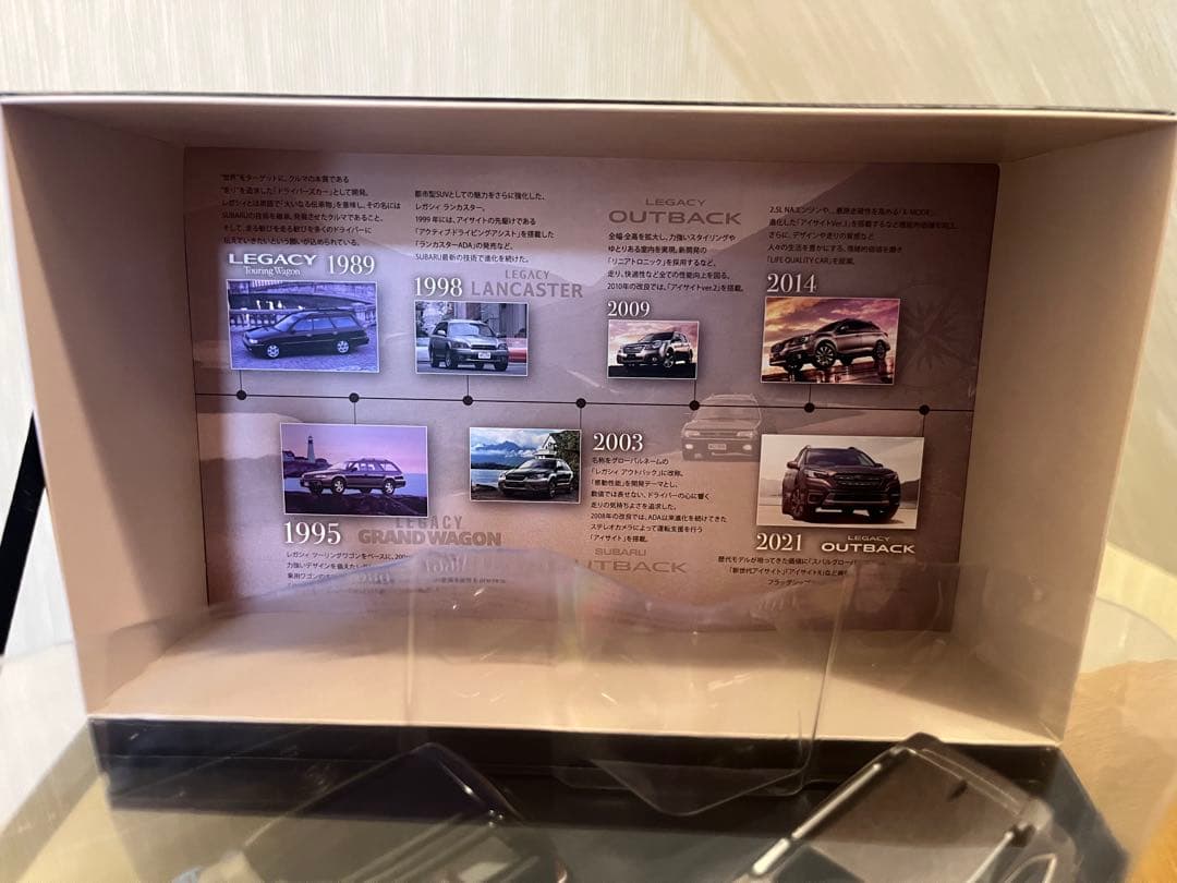 SUBARUレガシィ アウトバック 1/43スケールモデル 2台セットおまけ付き