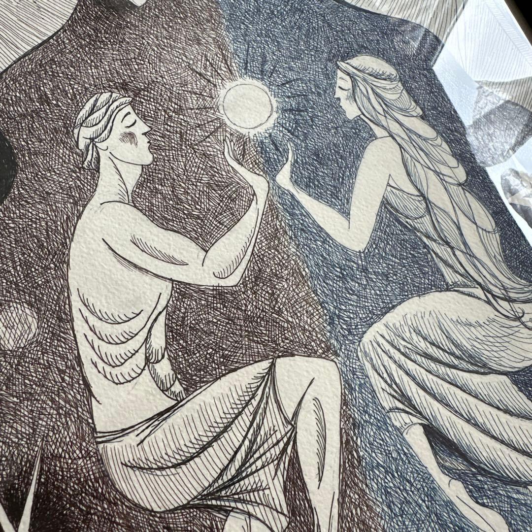 絵画　ANDY BOERGER /アンディ・バーガー/双子座、星座、インテリア