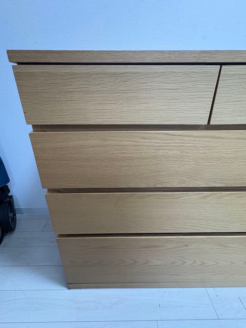 MUJI/無印良品 オーク材 木製チェスト/4段引出