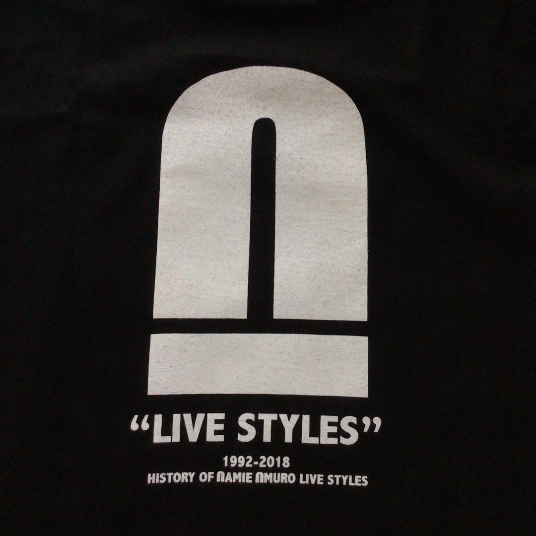 安室奈美恵 ロンT サイズS LIVE STYLE 2018 デカロゴ 古着