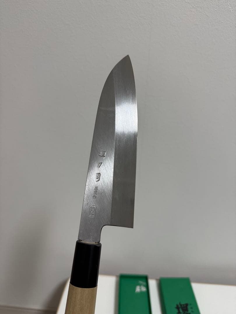 堺刀司　三徳包丁　白一鋼　白紙1号