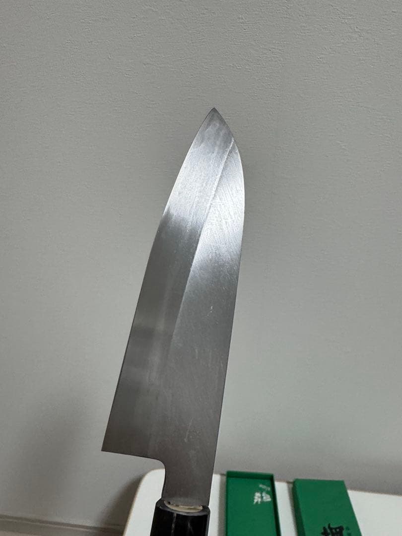 堺刀司　三徳包丁　白一鋼　白紙1号